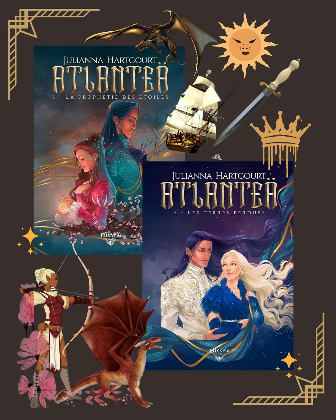 Atlanteä – Ma duologie sous le nom de plume, Julianna Hartcourt