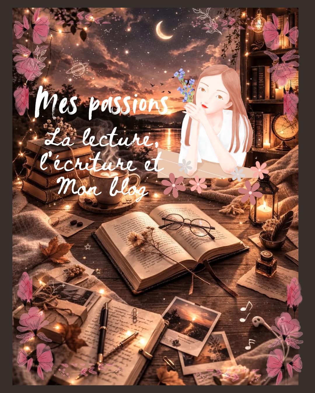 Mes passions : la lecture, l’écriture et… mon blog !